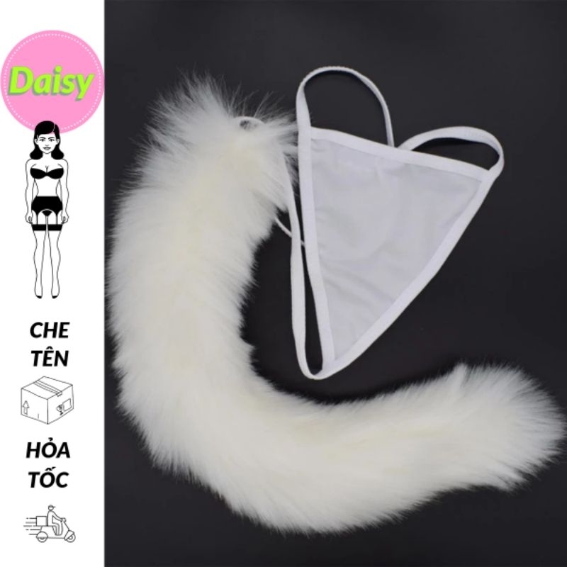 Quần lót đuôi thỏ - đuôi cáo đính lông lọt khe sexy - quần chip nội y đồ lót lingerie hóa trang cosp