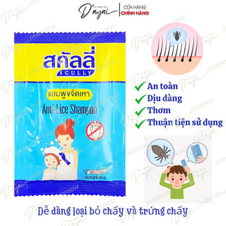 Dầu Gội Ngừa, Sạch Chấy & Trứng Tóc SCULLY Anti-Lice  20ml - Thái Lan