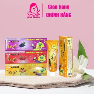 Kem đánh răng trẻ em bee hàn quốc 90gr kem đánh răng cho bé hương cam dâu nho
