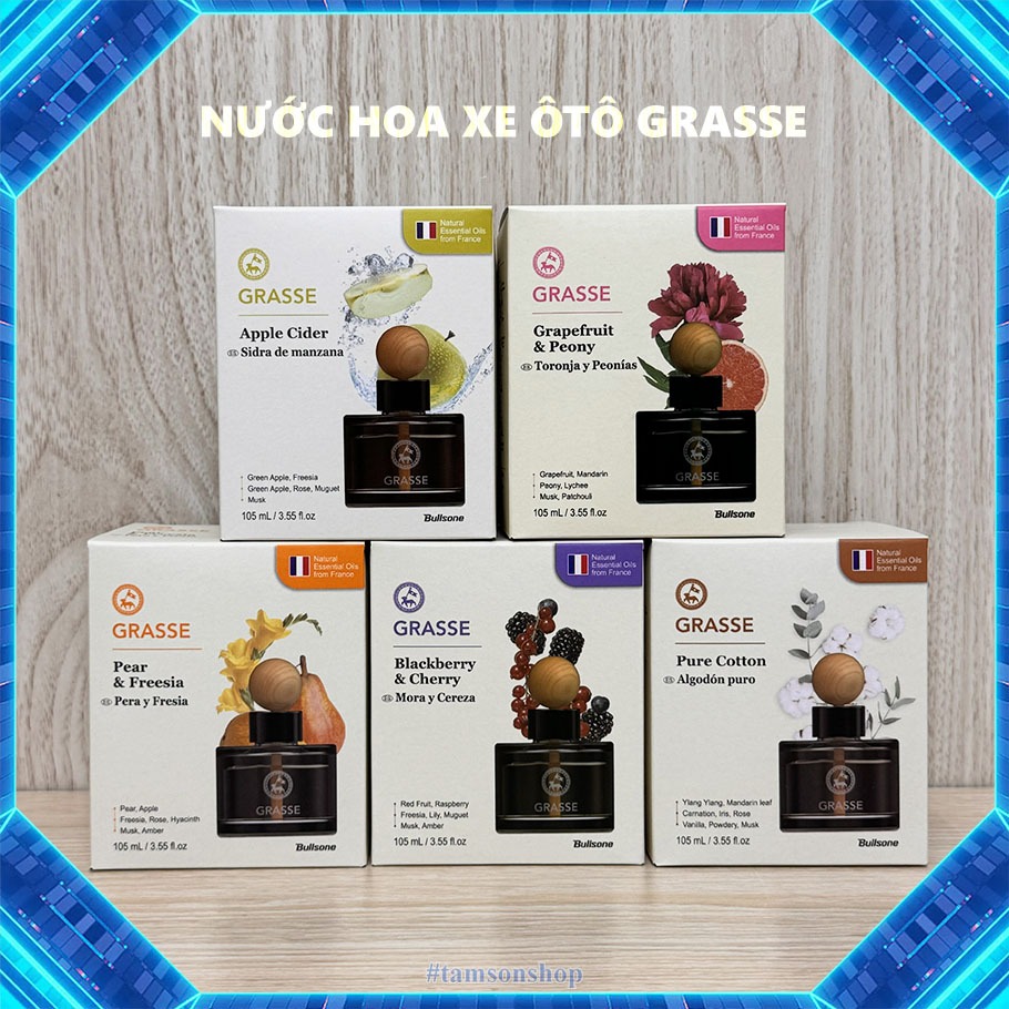 Nước hoa xe hơi Hàn Quốc Grasse Diffuser Bullsone (Made In Korea)