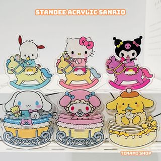 Mô hình sanrio standee acrylic bập bênh hello kitty pochacco kuromi cinnamon roll melody pompurin