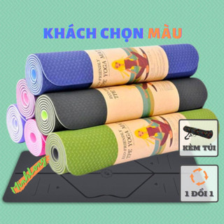 Thảm Tập Yoga - Thảm Tập Gym Định Tuyến Cao Cấp 2 Lớp 6MM Và 8MM ( Hàng Nhập Khẩu )