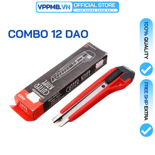 Combo 12 dao rọc giấy SDI,Dao SDI 0404/0423 (Có Kèm Lưỡi Dao Dự Phòng)