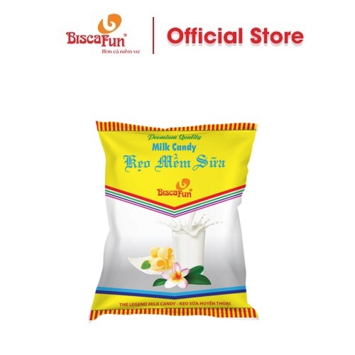 Kẹo Mềm Sữa Biscafun Túi 65g