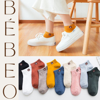 Tất Gấu 10 Đôi Cổ Ngắn Nam/Nữ Vớ Tất Cổ Thấp Brown Phong Cách Vintage Hàn Quốc Siêu Cute - WONTER