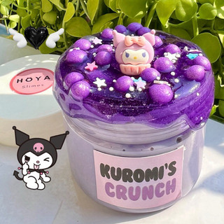 Kuromi's crunch/ đồ chơi slime xốp kèm charm/ chất nhờn ma quái bộ kit slime hoạt hình sanrio dễ thương slam