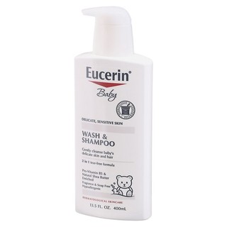 Dầu gội & sữa tắm thiên nhiên cho trẻ nhỏ Eucerin Baby Wash and Shampoo 400ml (Mỹ)