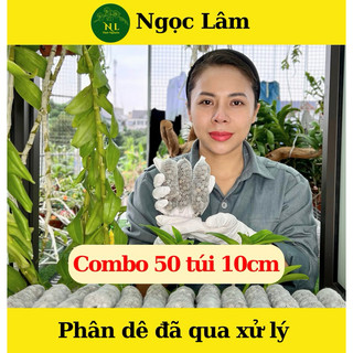 Combo 50 túi Phân dê 10cm đã qua xử lý