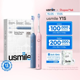 Bàn chải điện sóng siêu âm usmile Y1S (bản nâng cấp) - Bảo hành 12 tháng
