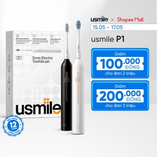 Bàn chải điện sóng siêu âm usmile P1 - Bảo hành 12 tháng