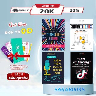 Bộ sách định vị thương hiệu cá nhân, kiếm tiền bằng giọng nói, short videos, lên xu hướng - hướng dẫn làm thương hiệu