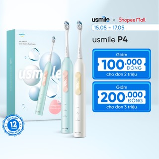 Bàn chải điện sóng siêu âm usmile P4 - Bảo hành 12 tháng