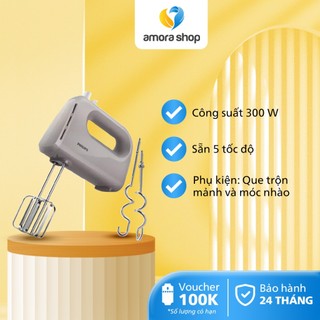 Máy đánh trứng philips hr3705 /20, 5 tốc độ đánh, bảo hành 24 tháng