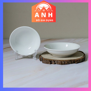 5 Chén nước tương,Đĩa muối tiêu,làm bánh bèo nhí nhỏ sứ trắng cao cấp hàng dày,
