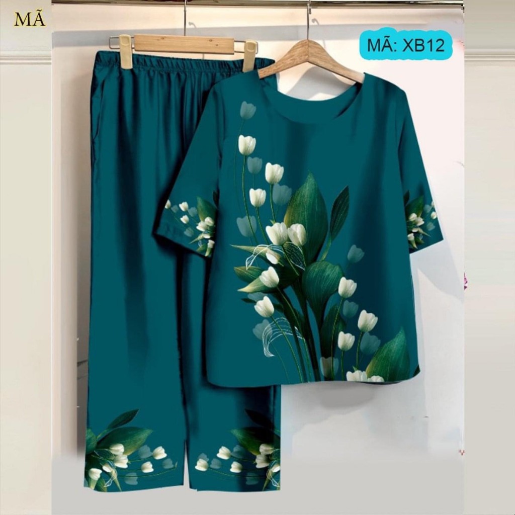 ĐỒ TRUNG NIÊN tặng mẹ tặng bà ý nghĩa, chất lụa mềm mịn, form suông đủ size 40-85 kg