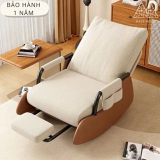 Ghế Sofa, Ghế Lười Bấp Bênh Thư Giãn Điều Chỉnh Tựa Lưng Linh Hoạt Hàng Nhập Khẩu Chất Lượng Cao - Nội Thất Mazehouse