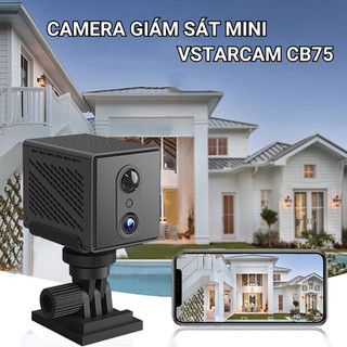 Camera giám sát Vstarcam CB75 dùng SIM 4G, pin khỏe, phát hiện chuyển động, cảm biến hồng ngoại ban đêm - Bảo hành 12T