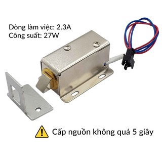 Khóa Chốt Điện Từ LY-01(03) 12VDC 24VDC (Tiết kiệm năng lượng)