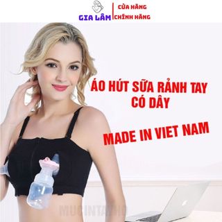 Áo hút sữa rảnh tay cao cấp - loạt có dây