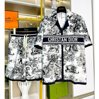 Bộ Quần Áo Mặc Đi Biển Nam Chất Lụa Họa Tiết Cực Đep - Hàng Siêu Cấp New 2025