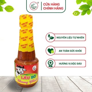 Sốt lẩu bò 250g Khang Phát, sốt nấu lẩu bò chuẩn vị thơm ngon - Gia vị Khang Phát