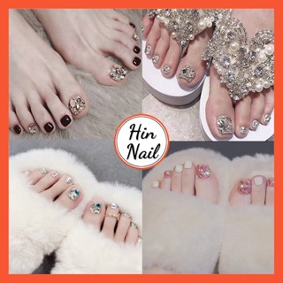 Móng Chân Giả Hộp 24 Móng Nail Box Kèm Keo Thạch