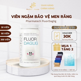Viên ngậm bảo vệ men răng FluorDaglig, hỗ trợ tái tạo men răng, ngừa sâu răng và trắng răng