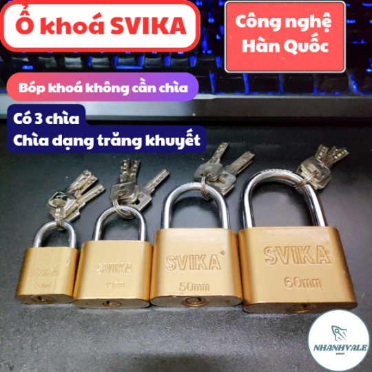 [FREESHIP] Ổ KHÓA VÀNG VIỆT HÀN - SVIKA 4, 5, 6 PHÂN