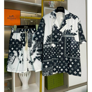 Đồ Bộ Nam Mặc Hè Chất Lụa Họa Tiết Cực Đep - Hàng Siêu Cấp New 2025