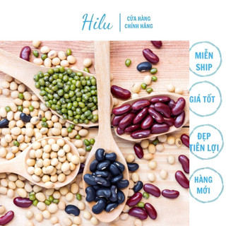 500g Các loại đậu, đậu đỏ, đậu xanh, nếp cẩm làm sữa hạt, sữa đậu nành,. nấu cháo, nấu chè, xay bột trẻ em - Hilu.vn