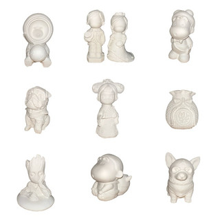 Tượng tô màu thạch cao 12-15cm chọn mẫu