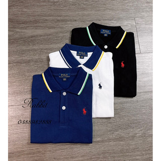 Áo polo cổ sắc màu RL