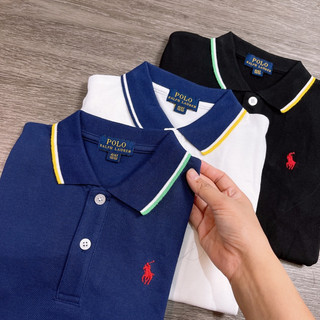 Áo polo cổ sắc màu RL
