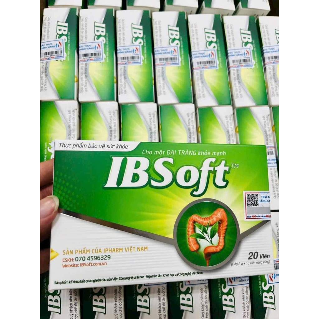 Viên đại tràng IBSoft hộp 20 viên hỗ trợ giảm hội chứng ruột kích thích, viêm đại tràng, đại tràng co thắt - NT Bình An