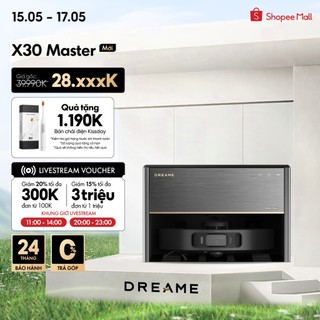 Robot hút bụi lau sàn chuyên dụng Dreame X30 Master - Bản quốc tế - Bảo hành 24 tháng