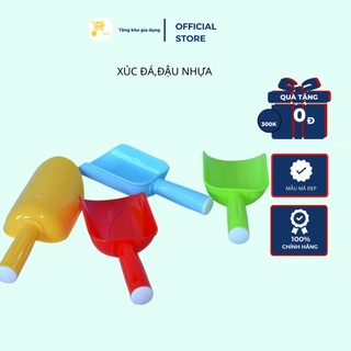 xúc đậu, đá bằng nhựa nhỏ, lớn