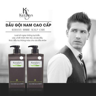 Dầu Gội Kerasys Cho Nam Ngăn Ngừa Gàu Hiệu Quả, Giúp Tóc Chắc Khỏe 550ml - Hàn Quốc