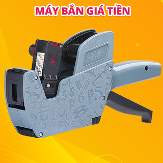 Máy Bắn Giá Tiền 8 Số Chất Lượng Cao Deli - Tay Cầm Cao Su Chống Trơn, Mực Hỗn Hợp Không Nhòe, Nạp Giấy Tự Động