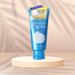 Sữa rửa mặt tạo bọt Senka Perfect Whip chiết xuất tơ tằm trắng Nhật Bản 120g