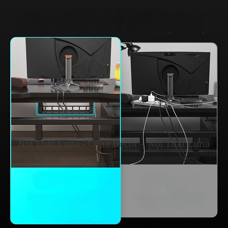 Bàn Gaming Đa Năng, Bàn Học Tập, Bàn Để Máy Tính, Bàn Làm Việc, Thiết Kê Chân Sắt Chữ K Độc Đáo, Chắc Chắn | BigBuy360 - bigbuy360.vn