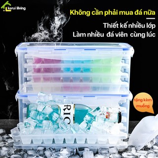 Khay làm đá tiện dụng, khay làm đá nhiều ngăn AIGE, khay làm đá sức chứa lớn,khay đựng đá chịu nhiệt