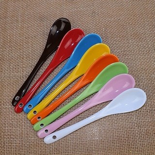 Thìa sứ uống cafe cán dài nhỏ gọn tiện lợi nhỏ xinh