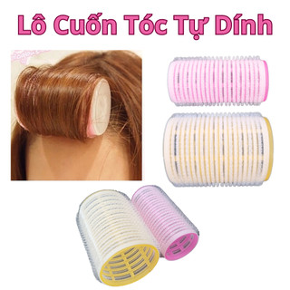 Lô uốn tóc mái tự dính nhựa hàn quốc - 6cm x 4,5 cm.