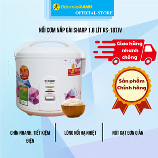 Nồi cơm nắp gài sharp 1.8 lít ks-18tjv