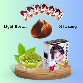 Thuốc nhuộm tóc thảo dược Herbul màu nâu sáng (Light Brown) - Hàng chính hãng
