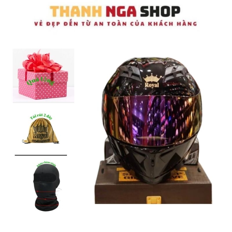 Mũ Bảo Hiểm Fullface Royal M266 2 kính