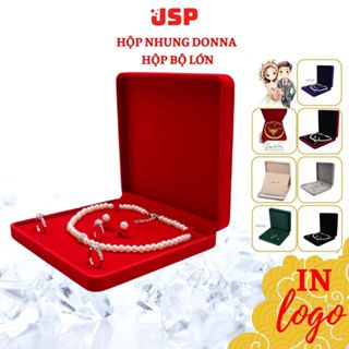  Hộp kiềng cưới JSP hộp đựng vàng cưới nhung hộp đựng chuỗi ngoc trai nhẫn dây chuyên hộp đựng kiềng 