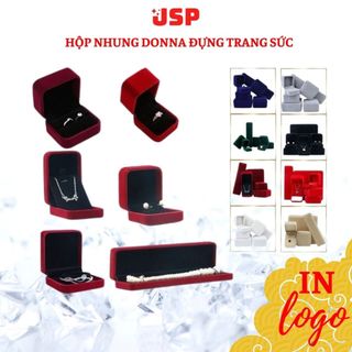 Hộp đựng trang sức nhung JSP nhận in LOGO hộp đựng nhẫn hộp nhẫn cưới dây chuyền lắc vòng tay JSP