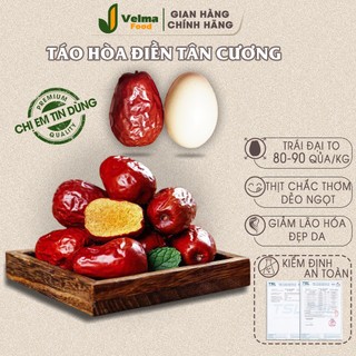 Táo đỏ Tân Cương VELMA FOOD-Táo Hòa Điền Tân Cương Hảo Hạng thịt chắc dẻo thơm trái loại to 80-90 quả/kg