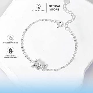 Lắc Tay Bạc Blue Peach Gumiho Sparkle WG LT105